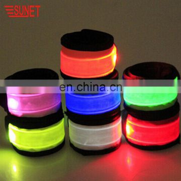 Customized Nylon Led Glow Slap Wristband