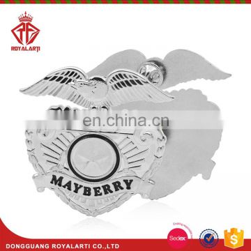 Manufacturer Custom Military Eagle Pin in Silver Finish