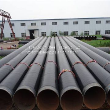 3PE Anticorrosion carbon steel spiral pipe