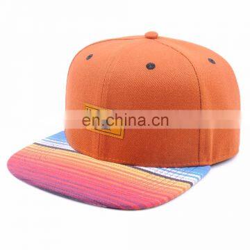 Custom snap back hat,strap leather hat,colorful snap back hat