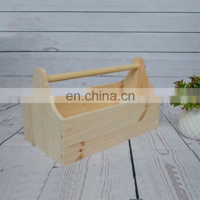 Wholesale crafts storage suitcase wooden tool box shelf