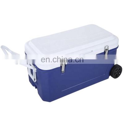 car travel outdoor modern hiking portable camping sample cooler box for insulation with wheels