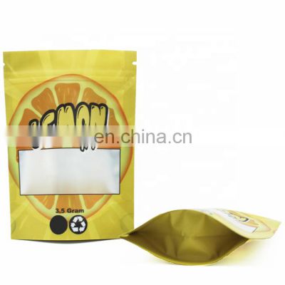 Customizable Design Reusable Resealable Snack Packaging Storage biscuit Edible Candy Mylar Bags