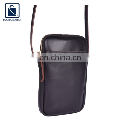 2022 New Arrival Elegant Design Wholesale Modern Look Fashion Style Genuine Leather Phone Bag for Women