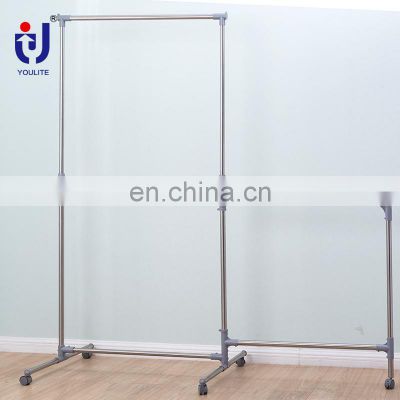 Good Supplier heavy duty clothes rail retail clothing rolling garment rack for sale