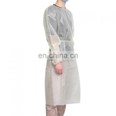 Non Woven PP Waterproof Disposable Isolation Gown