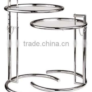 Eileen Gray height Adjustable aluminium Table