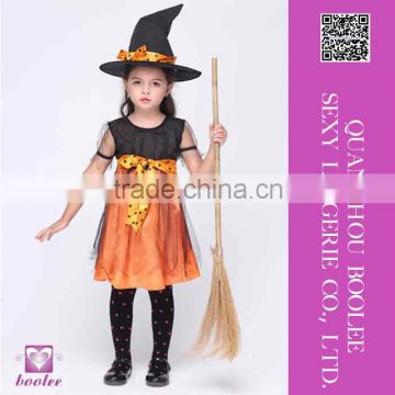 New Design Wholesale Girls Orange Charmed Witch Costume fairy costumes wholesale
