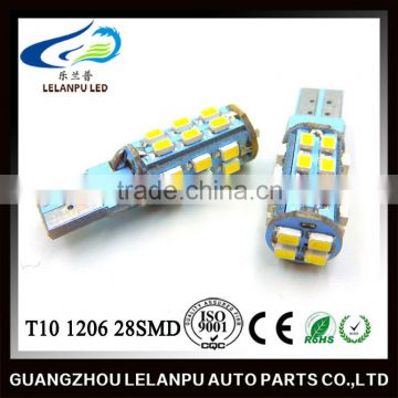New Product High Quality auto Lamp Super Bright LED T10 1206 28SMD pcb car led interior lamp accessories cars