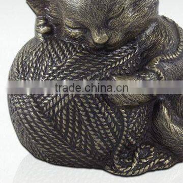 Calico cat urn