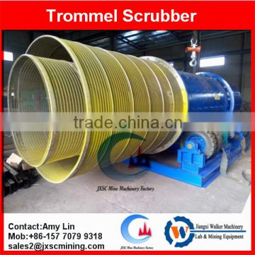wash mud drum scrubber,rotary screen for washing mud