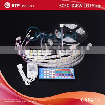 5m 5050 RGBW led strip 60leds/m RGB+Warm/Cold White led strip,IP30/IP65/IP67, White/Black PCB, with IR Remote controller