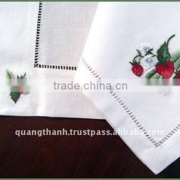 hand embroidery napkin