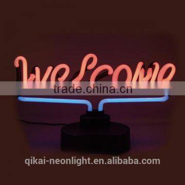 public sign customer design neon sign public light neon tube sign welcome light exit sign hanging tap table sign