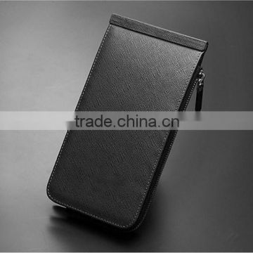 2015 new design oil painting card protector leather business card holder