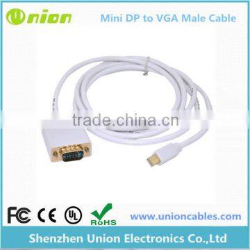 For MacBook Mini Display Port DP TO VGA Male Cable Adapter