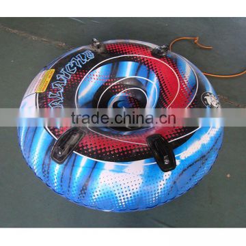 customized printing round snow tube,high quality inflatable snow ring tube