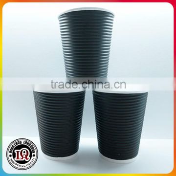 Disposable High Quanlity Ripple Wall Water Paper Cups