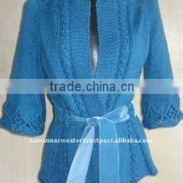 Fashion Cable & Lace Cardigan