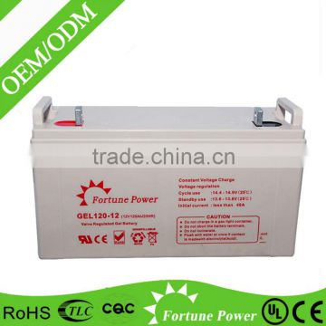 Factory supply directly deep cycle Solar battery 12v120ah