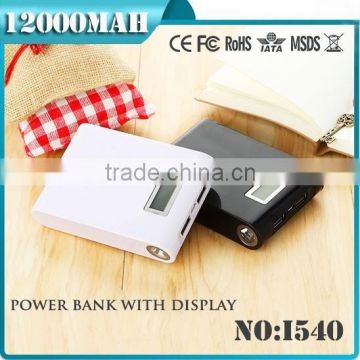 hot new products for 2015 universal mobile power bank 12000mah for cell phones
