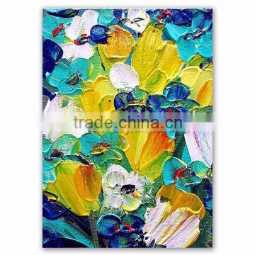 High Quality Modern Abstract Canvas Flower Knife Oil Painting for Home Decor