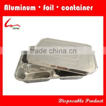 Disposable non-toxic aluminum foil container with a lid, to their own healthy body