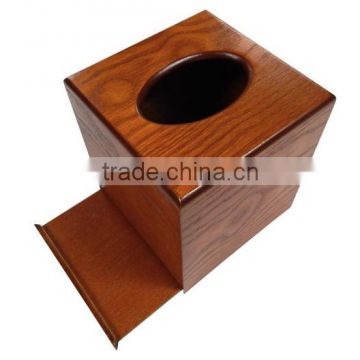 china factory FSC&BSCI sliding lid gift wooden tissue storage boxes