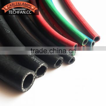 Blue and red rubber acetylene 1/4 twin line welding hose