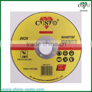 9'' 230X1.8X22.2mm Top sale and professional china cutting disc for stainless steel