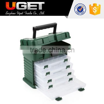 Trade Assurance durable and portable drawer lures plastic fishing box