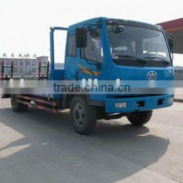 Powerful and durable FAW 4*2 low flatbed truck