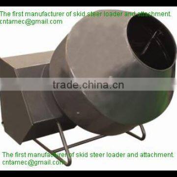 attachment for skid steer loader, cement mixer