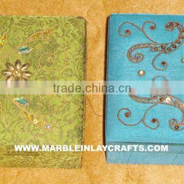 Zari Embroidery Decorative Jewelry Box