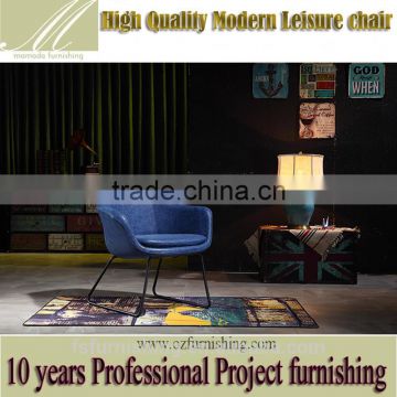 YYA14 dark blue color leather Modern Club Chair 2016 new fashion leisure chair for club