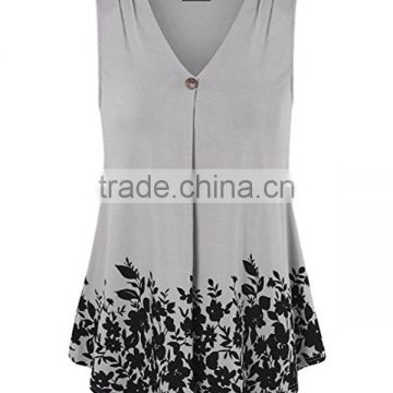women's fair trade blank distressed lady flow blouse