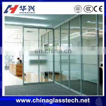 Energy saving single/double tempered/toughed glazed glass reclyed waterproofnormal aluminum alloy profile sliding partition wall
