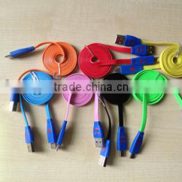 Noodle shaped cute new design USB data cable for Apple phone