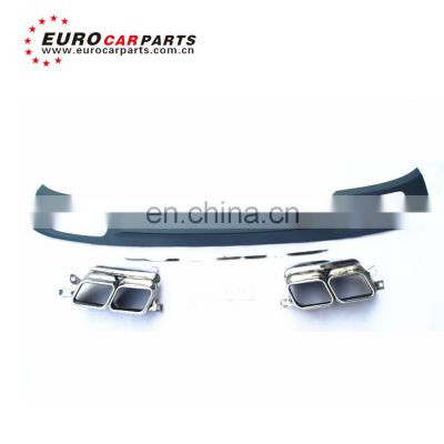 7 series 730Li 740 750 PP material diffuser and muffler tips fit for 730Li 740 750 to 760 rear diffuser exhaust tips