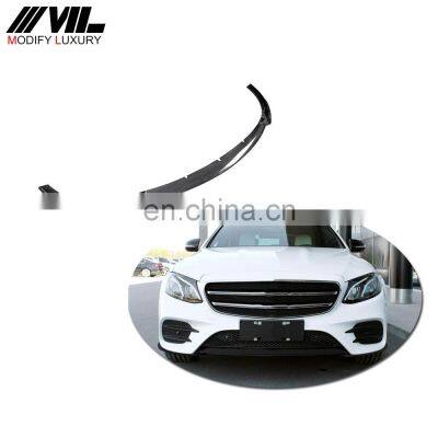 Carbon Fiber Front Bumper Lip for Mercedes Benz E Class W213 E200 E300 E43 AMG Sport Sedan 4-Door 2017-2018