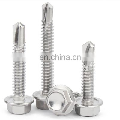 Hot Sale JINGHONG Hexagon Head Self-drilling Tapping Stainless Steel Roofing Screws