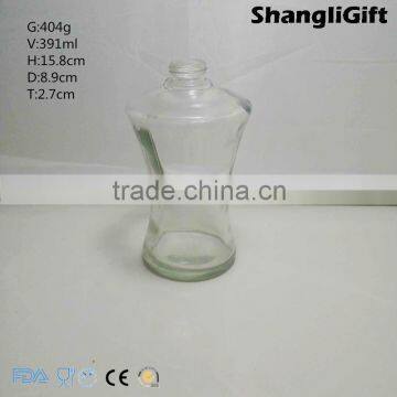 Glassware Supplier 390ml 13oz Glass Perfume Bottle Round Glass Bottles