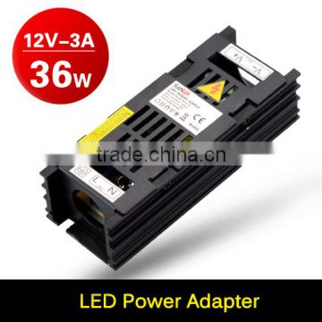 3A 12V DC 36W Power Supply LED Driver Adapter Transformer Switch For Led Strip Lighting 3528 5050 LED Ribbon With CE ROHS FCC
