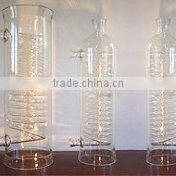 Laboratory clear jacket condenser coil tube