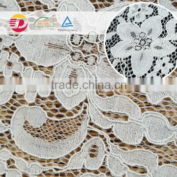 Cheap polyimade cotton 230-235gsm embroidered bulk lace fabric