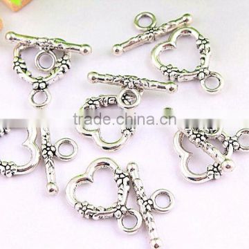 Wow!!! Fashion Wholesale metal alloy heart toggle clasps/magnetic clasps for jewelry !!!!