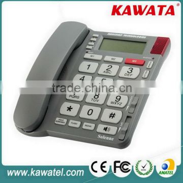 Gift for elderly people big letters incoming call display wired phone