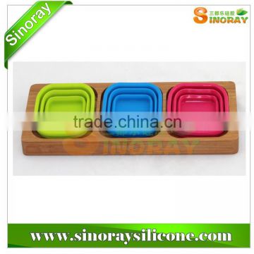 Collapsible Silicone Bowl Set with Tray-Sinoray                        
                                                                                Supplier's Choice