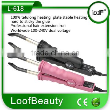 Flat iron, suitable for nail human hair extension Professional 2.5m cord.