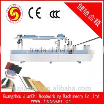 pvc plywood profile wrapping machine with hot and cold